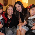 Mia, Sheila, Andrea & Sophia at Perez Family Christmas Eve 2013 party at Licha & Victor Vargas home
